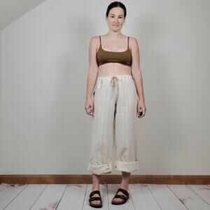 NWT Vintage 90s Y2K Beachcomber Pant Cream Large